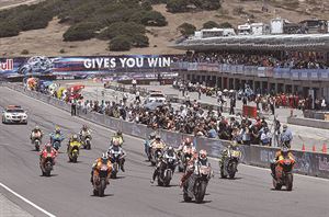 2010 MotoGP Round 9 in Mazda Raceway, United States　Rossi負傷上陣搶前三