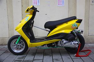 2014大專盃 125 B組 參賽車   YAMAHA CYGNUS-X    風馳電掣黃色閃電