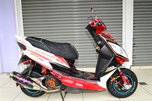 SYM JET POWER EVO 125　創意塗線耀眼紅