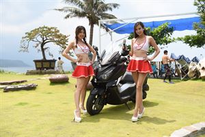 三陽CRUiSYM香車配美人 SYM黃牌重機車主熱情相聚